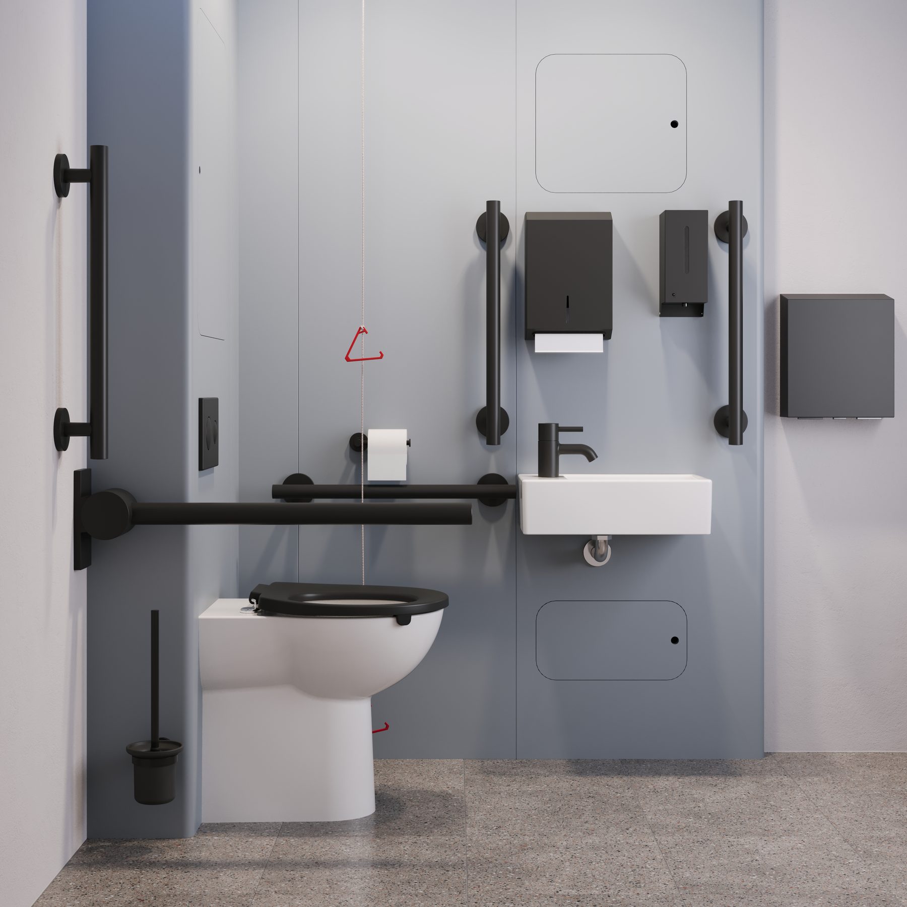 Rapide 1-2-3 Doc M Refurb Pack — Cloud Grey panel with silk-black grab rails
